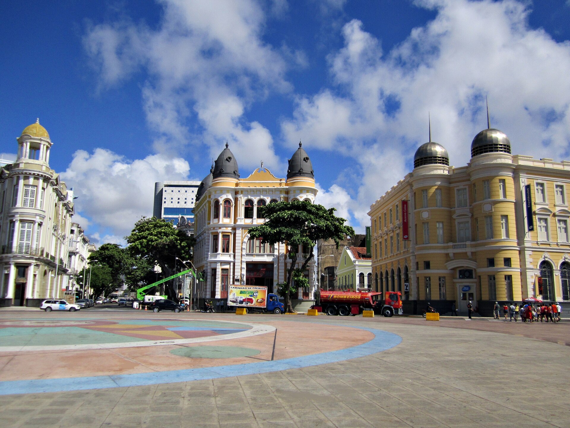 Vista do Marco Zero, no Recife Antigo